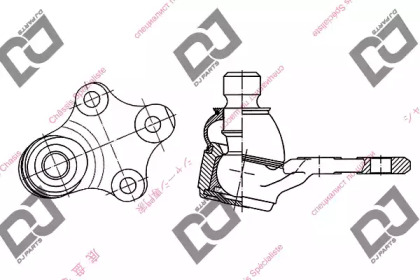 Несущий / направляющий шарнир DJ PARTS DB1091